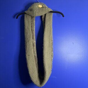 UGG Australia Cozy Infinity Cable Knit and Soft Fleece Black Scarf Super Cozy